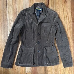 Rugby Ralph Lauren Brown Corduroy Blazer